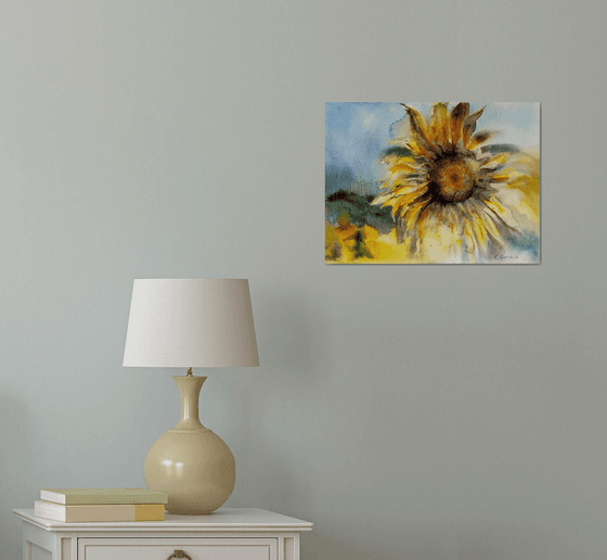 Sunflower portrait