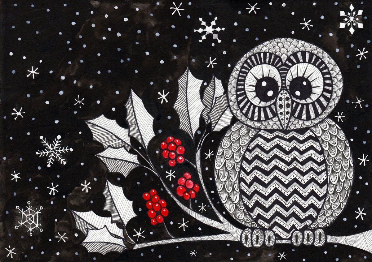 Christmas Owl by Terri Kelleher