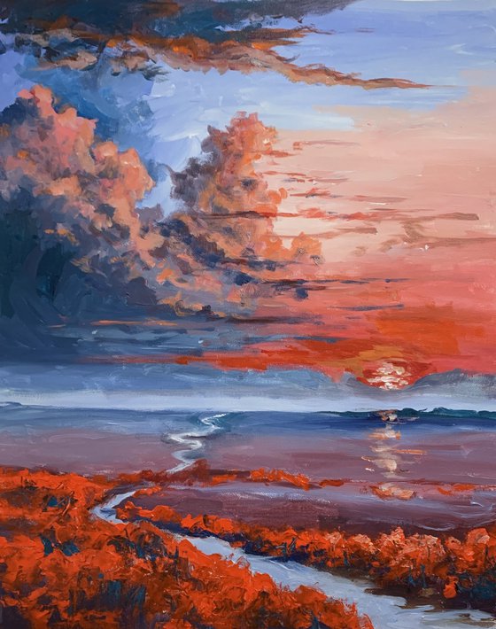 Crimson Tidal Sunset.