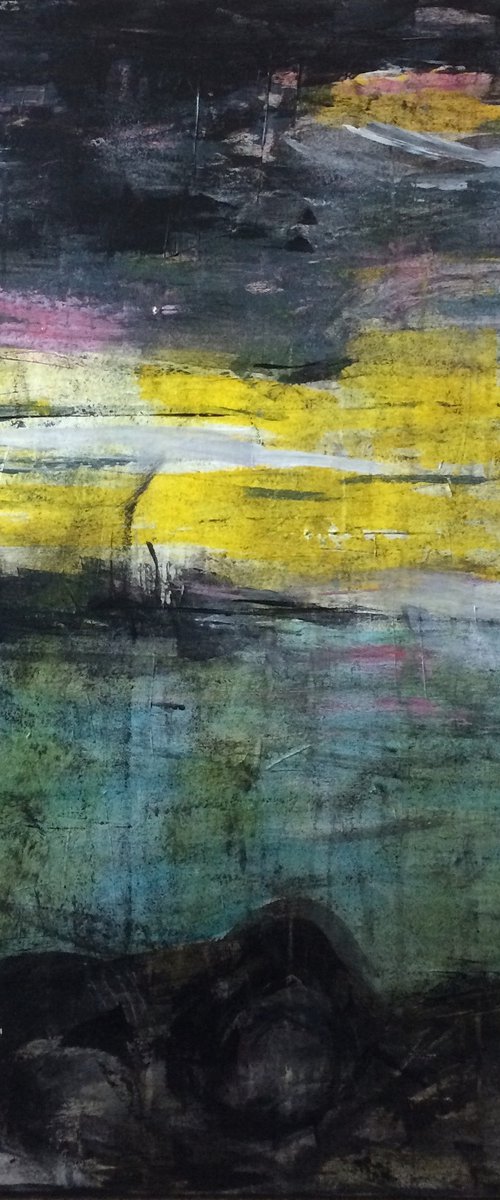 Coming Through the Storm  40x40 by Lil Nutter