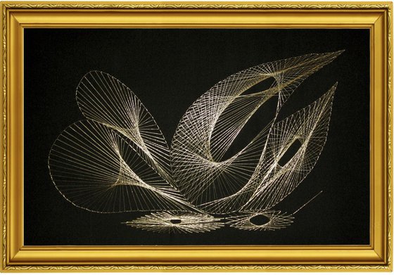 Butterfly Cynthia / Geometric Gold Artwork