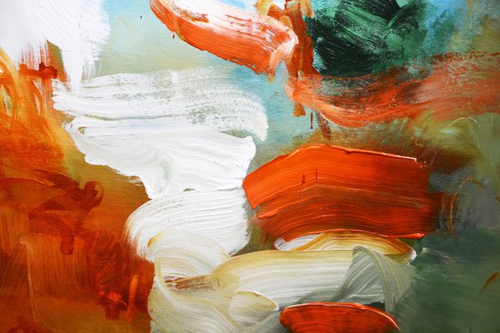 Turbulent frivolity of orange