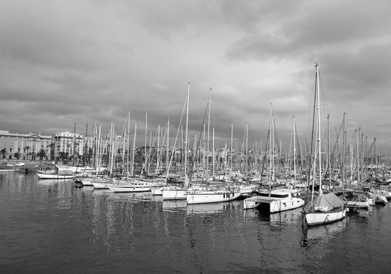 " Evening. Port Vell. Barcelona "