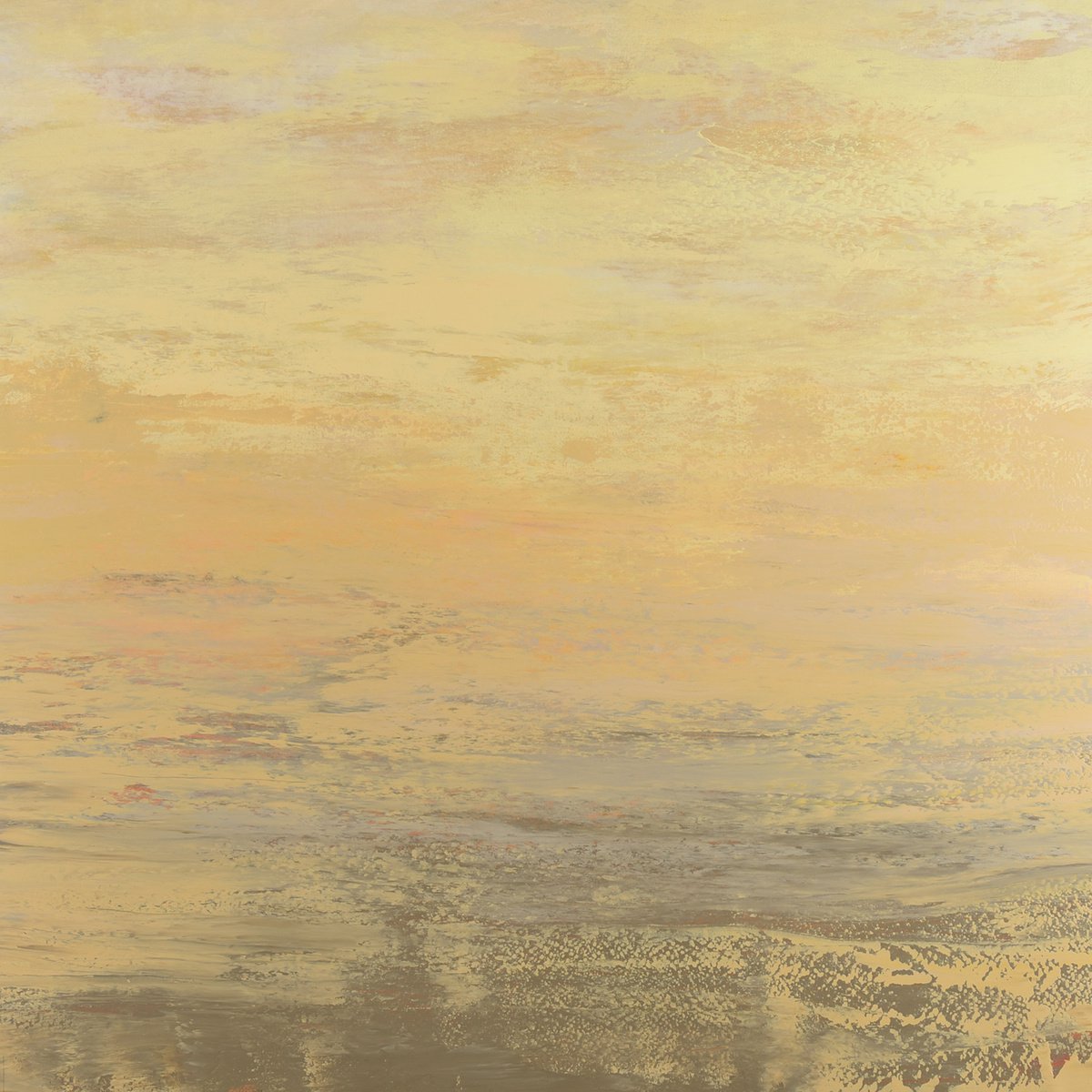 Softly - Modern Abstract Expressionist Seascape by Suzanne Vaughan