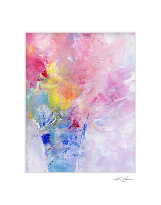 Flowers In Vase 21 - Floral Painting by Kathy Morton Stanion