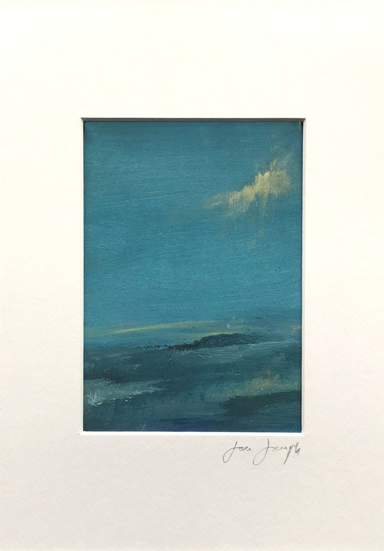 Blue Horizon I - Original mounted painting