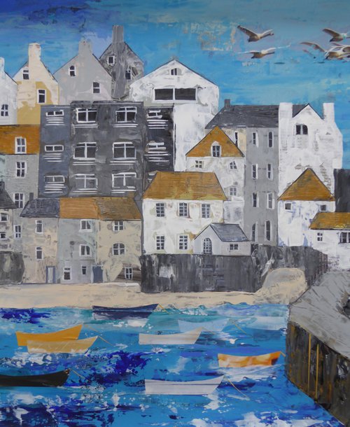 Harbour Textures : St Ives by Elaine Allender