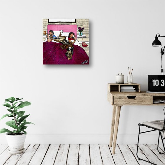 Dog Days Bedtime 2 30cm x 30cm