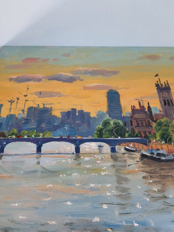 View of London with Parliament