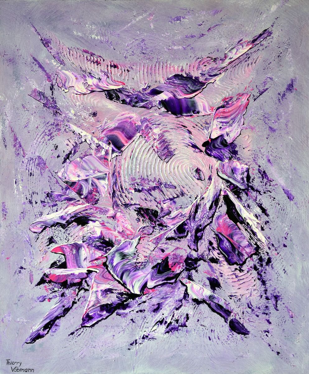 Abstract Acrylic Painting By Thierry Vobmann. Abstract ., 21 X 26", Disco Generation, Original Artwork