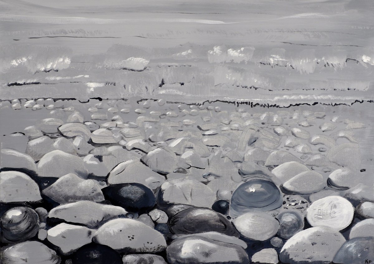 Grey sea by Kathrin Fl�ge