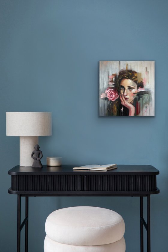 The girl with the Rose