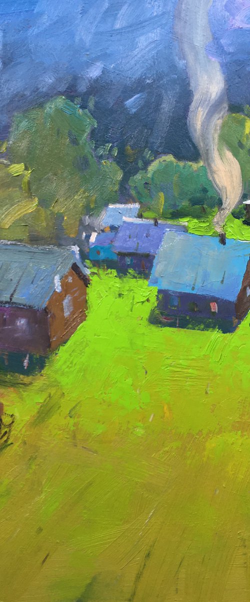 Bright Carpathian landscape by Andrii Kovalyk
