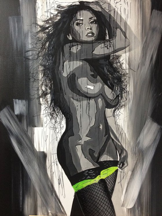 Naked woman Black & White Eka Peradze Art