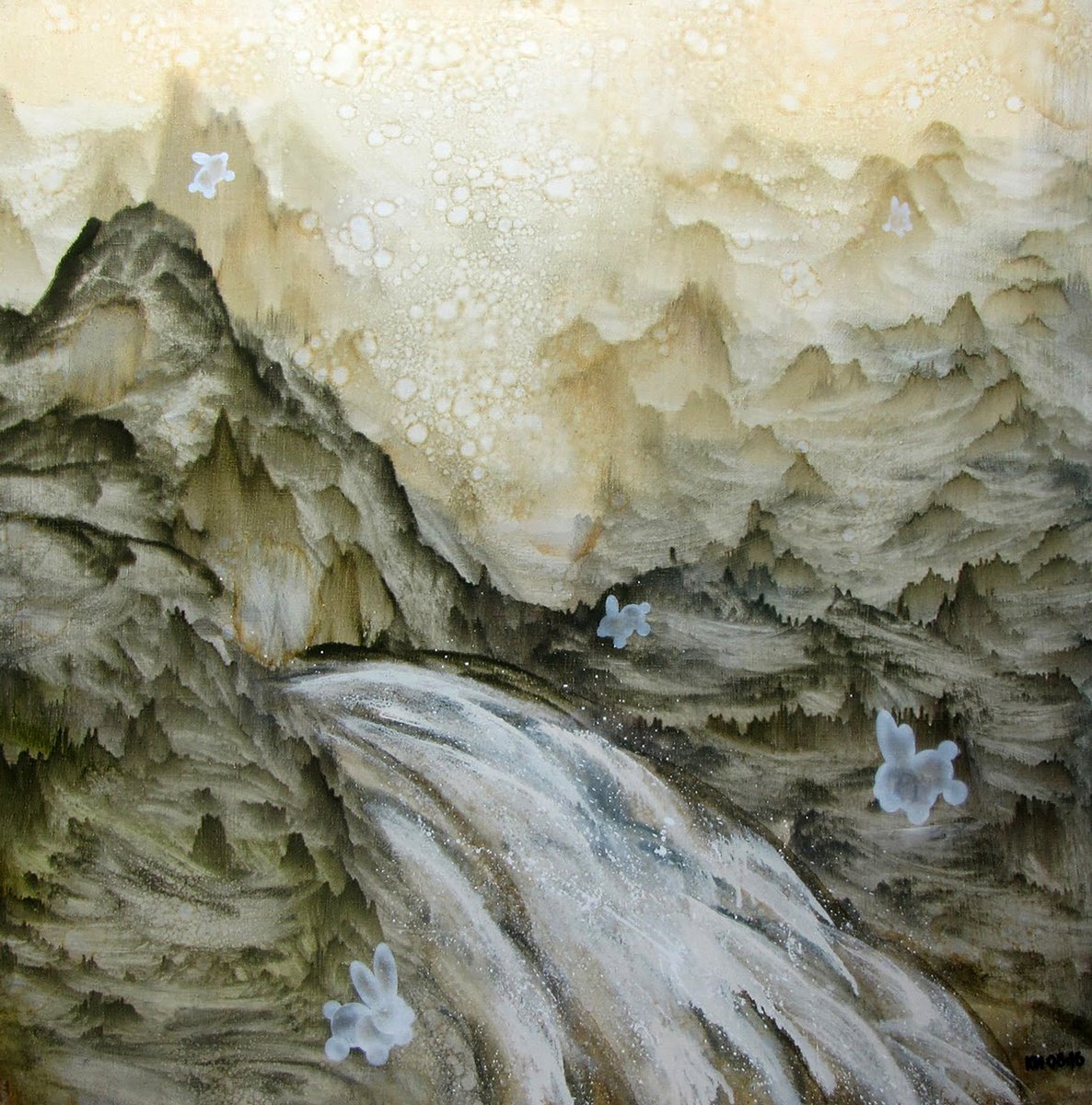 Impressionistic Landscape Oil Painting By Igor Konovalov, 53 X 53, Once Upon A Time In Tibet, Original Artwork