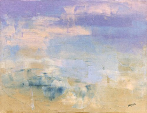 purple-ochre beach II (ref#:280-5F) by Saroja van der Stegen