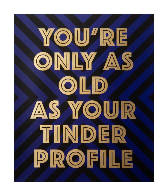 TINDER..  (Black/Blue)