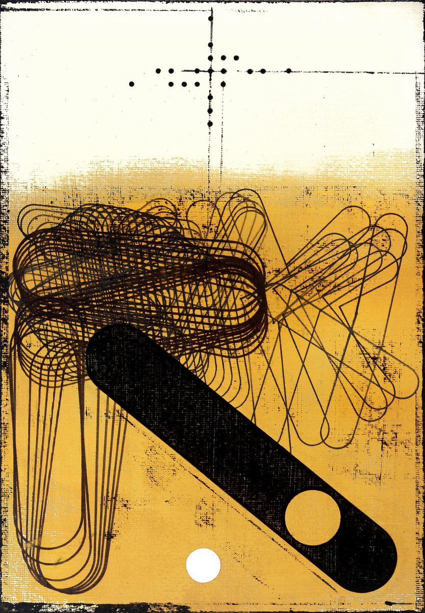 Expressive Painting , Entropy Zone 35. By Petr Strnad, 12 X 17, Artwork For Sale On Artfinder