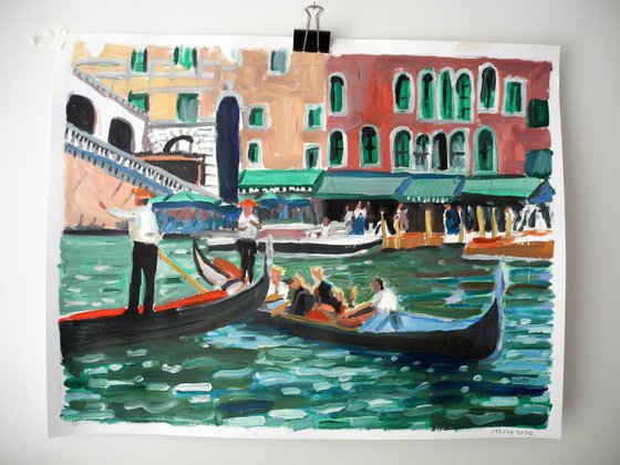 Gondolas -Venice canal trip