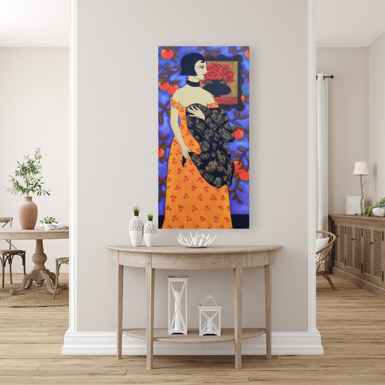 Woman with Oranges