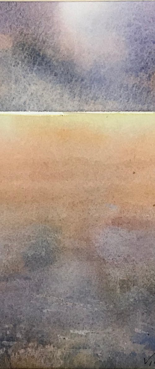 Dusk on the beach by Vicki Washbourne
