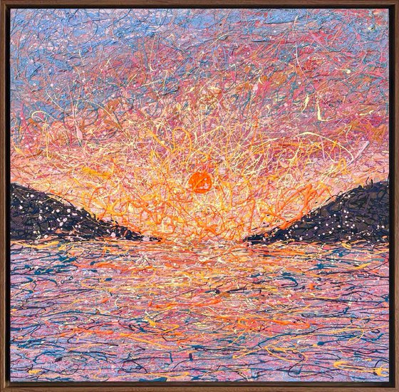 A Moment Held by Sunrise - framed