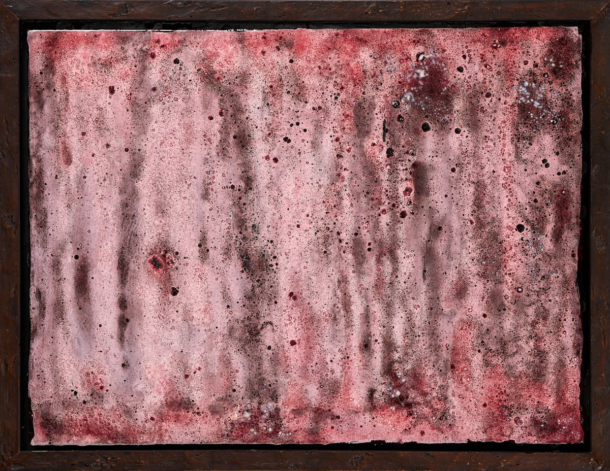 Abstract Painting By Xavi Castel, 35 X 27", Illusion, Original Artwork