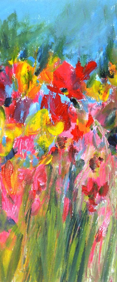 Abstract Floral 3 by Jan Rippingham