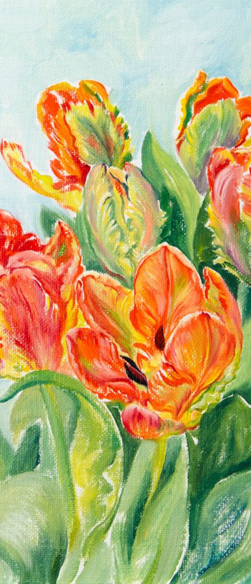 Orange Tulips by Daria Galinski