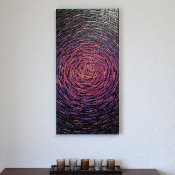 Fragmented Purple Gold Burst