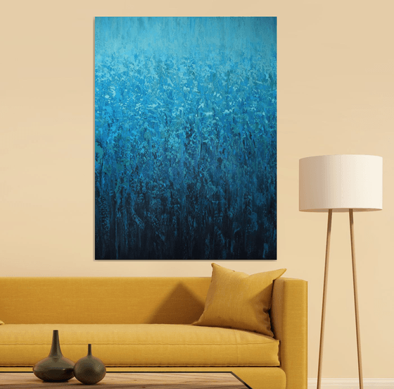 Cascading Blues - Color Field