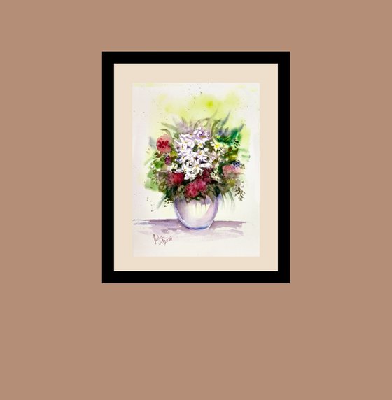 Vase of Wild Summer Flowers