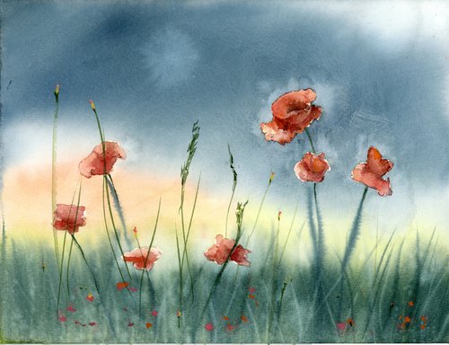 Poppies  #1 by Olga Shefranov (Tchefranov)