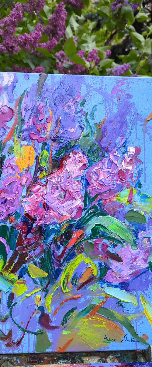 The fragrance of evening lilac by Helen Shukina