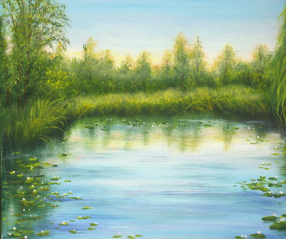 Set of 2 lily pond