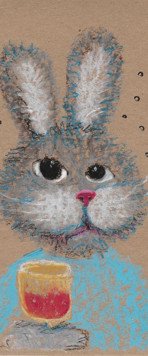 Hare and red wine by Pavel Kuragin
