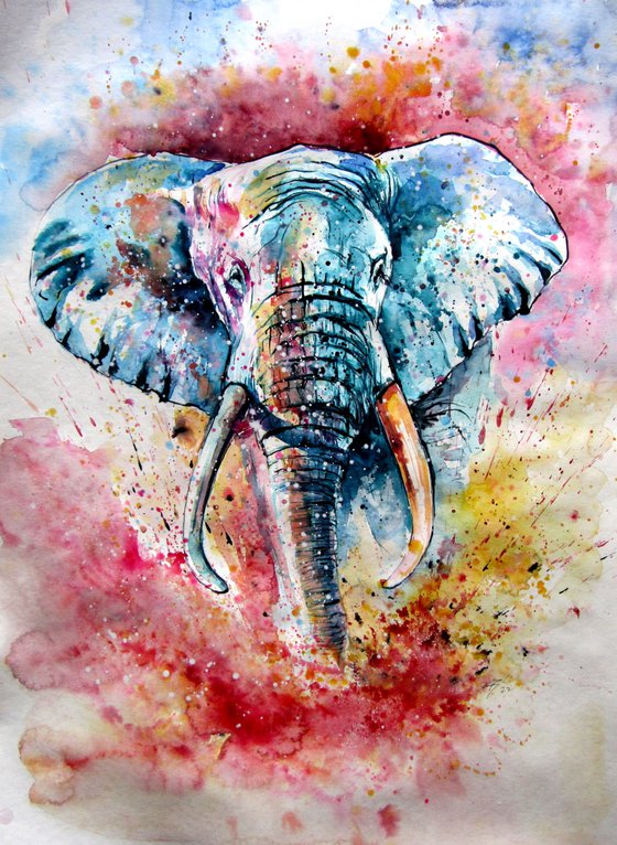 Playful elephant IV