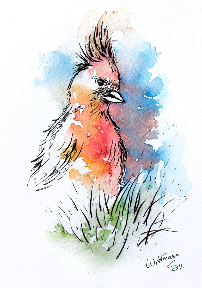 Red bird #2 by Svetlana Wittmann