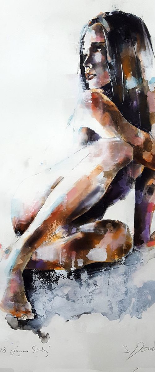 2-25-18 figure study by Thomas Donaldson