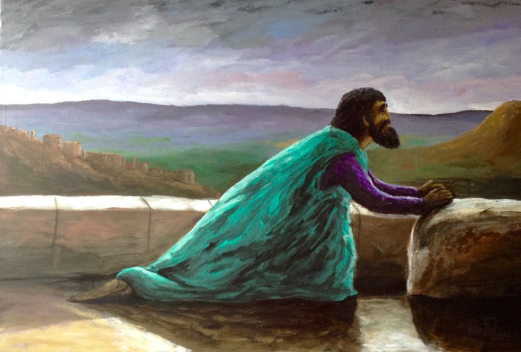 King David Acrylic Painting By William F Adams Artfinder