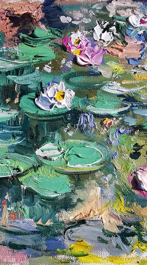 Inspired by Monet, Water Lily Pond by Annet Loginova
