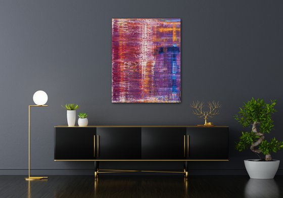120x100 cm Abstract landscape painting Original abstract art