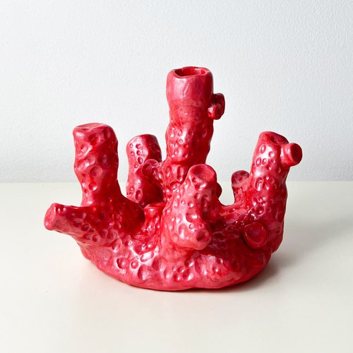 Coral Candle Holder by Elina Arbidane