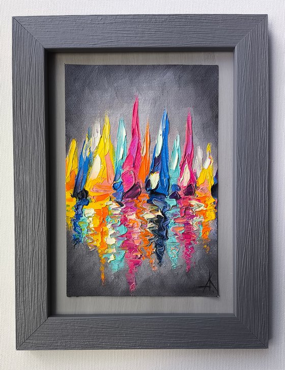 Yachts in the sea