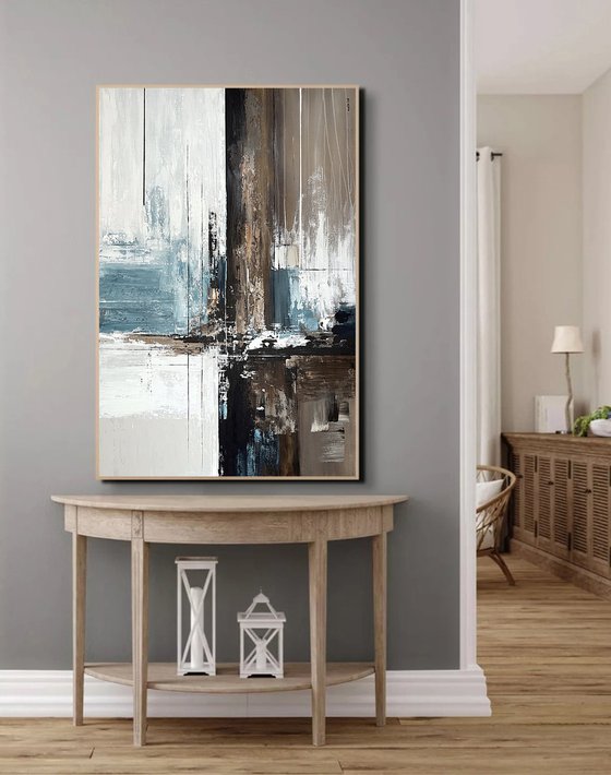 Crossing Light Fields. blue indigo