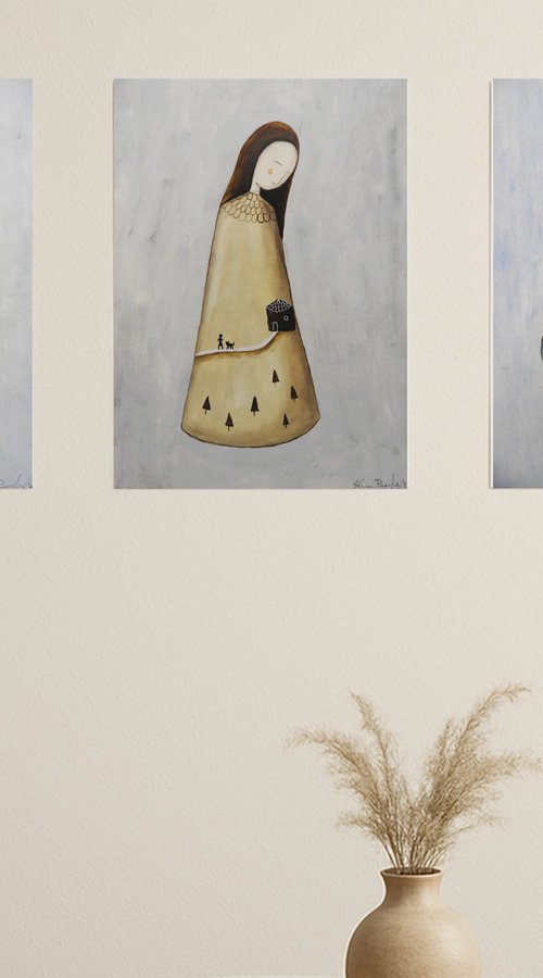 Women, set of 3 by Silvia Beneforti