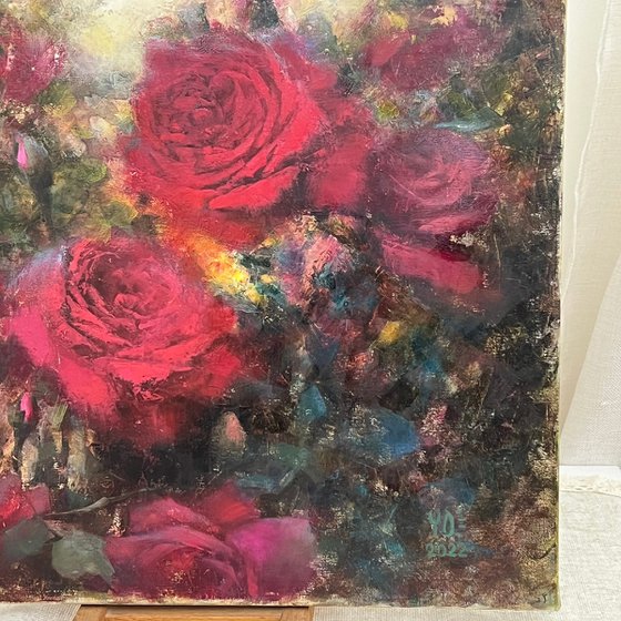 Red Roses Moody Atmosphere