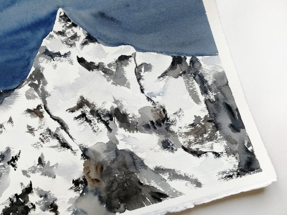 Mountains painting