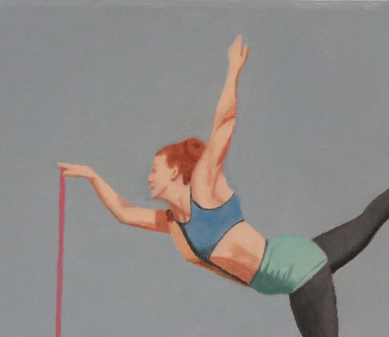 Dancer with a Pole (Blue)