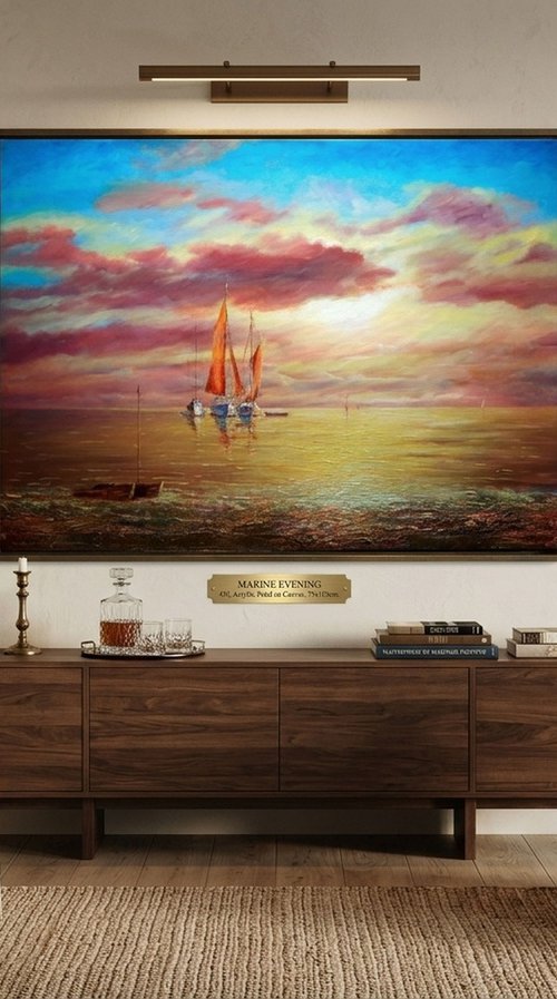 Marine Evening (2) by Rakhmet Redzhepov